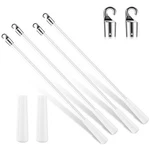 4 Pcs Blinds Wand Replacement With Hook Handle White Fiberglass Long Vert... New. Price: $12.79.