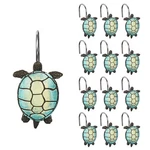 Sunlit Sea Turtle Shower Curtain Hooks, Home Decorative Rings For Bathroom New. Price: $14.61.