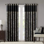 Madison Park Aubrey 2 Panel Curtain Faux Silk Paisley Jacquard, Rod Pocket Cu... New. Price: $90.89.