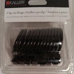 Kenney Home 14PC Clip-on Rings: Fits Rods 1" & 1-1/4" *brown/black* #35-KN85204A New. Price: $19.99.