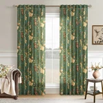 Spring Olive Green Floral Linen Curtains For Living Room 84 Inches Long 2 Pan... New. Price: $42.27.