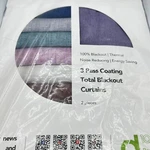 Deconovo Total Blackout Curtains 52X108 Thermal Insulated Grommet Light Purple New. Price: $20.94.
