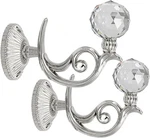 Pair Of Phoenix Glass Crystal Curtain Holdbacks Hooks Drapery Tiebacks Tassel New. Price: $26.99.