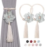 Niceec 2 Pack Cute Flowers Tassel Curtain Tiebacks Handmade Braided Rope Drape New. Price: $18.01.