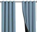 Rutterllow Blackout Curtains 2 Panel Set - Blue New. Price: $19.99.