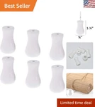 Charming 6 Pcs White Wooden Ball Pulls - Ideal For Window Treatment Projects New. Price: $10.79.
