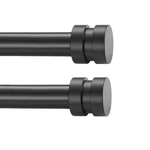 Joodxoe 2 Pack Single Curtain Rods 1INCH Diameter Telescoping Drapery Window New. Price: $57.58.