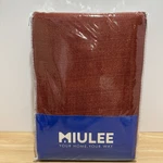 Miulee Burnt Orange Faux Linen Semi Sheer Curtains Panels Living Room 52"X84" New. Price: $14.95.