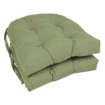 Blazing Needles Solid Twill U-shaped Tufted Chair Cushions Set Of 2 16 Sage New. Price: $59.81.
