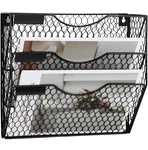 Easepres 3 Pocket Black Mesh Hanging Wall File Organizer New!. Price: $14.99.