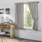 Farmhouse 63"X36" Panel Pair Grey Rod Pocket Ashmont Window Curtains Vhc Brands New. Price: $59.95.