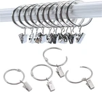 40 Pack Openable Curtain Rings With Clips Metal Hangers Ring, Drapery Hook New. Price: $17.71.