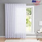 Sheer Voile Curtain Panel Elegant Lightweight Window Drapes Home Decor New. Price: $23.58.