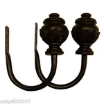 Jaclyn Smith 2 Decorative Artistry Window Holdbacks - Burnished Bronze New. Price: $11.23.