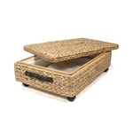 Happimess BSK1006 Chett 26"W Water Hyacinth And Wood Basket - Natural New. Price: $99.78.