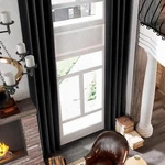 Maiher Blackout Extra Long Curtain 144 Inches Soundproof Light Block Open. Price: $27.99.
