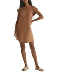 Bella Dahl Cap Sleeve Linen Henley Dress Women's New. Price: $49.99.