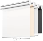 Lazblinds No Tools Drill Cordless Roller Shades, White Sheer, 30'' X 72'' New. Price: $27.99.
