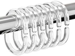 Resze Pcs Shower Curtain Rings, Plastic Clear 24PC, New. Price: $11.99.