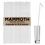 17 Inch Long Flexible Straw (clear) - Pack Of 200 New. Price: $38.30.