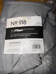 No. 918 Sheer Voile Grommet Curtain Panel, 59" X 84", Silver Gray New. Price: $13.88.