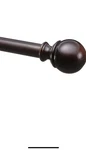 Amazon Basics Adjustable Curtain Rods For 72" To 144", Bronze New. Price: $34.99.