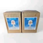 Pair Vtg House Lloyd Porcelain Accent Lamps Regency Cottage Chic Floral Rose Nos New. Price: $64.95.