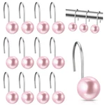 Threehoney 12 Pcs Cute Shower Curtain Hooks Rings Pink New. Price: $16.30.