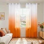 Koufall Orange Curtains 84 Inch Length For Living Room Halloween Decor Set Of 2 New. Price: $31.81.