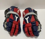 Epoch Integra All American Lacrosse Gloves Large 13 Red Navy White Pre-owned. Price: $65.00.