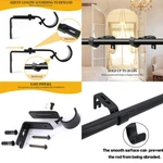 4 Pc Adjustable Curtain Rod Wall Bracket Hooks Anchors Window Frame Holders New. Price: $10.59.