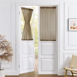 Tollpiz Short Sheer Door Curtain Closet Linen 54"W X 54"L (pack Of 1), Brown New. Price: $14.99.