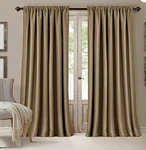 Elrene Home Fashions All Seasons Rod Pocket Back Tab Blackout Curtain 52"X84" Open. Price: $16.20.
