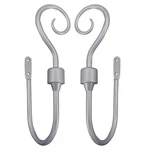 Vintage Scroll Curtain Holdbacks - Heavy Duty Metal Drapery Hooks & Tiebacks,... New. Price: $18.43.