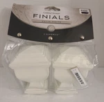 Cambria Premier Satin White Napoleon Finials, Set Of 2, Sealed New. Price: $10.49.