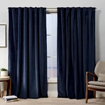 Exclusive Home Velvet Heavyweight Light Filtering Hidden Tab Top Curtain Panel New. Price: $51.19.