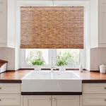 Backyard X-scapes 20-BLC4 Light-filtering Cord-free Bamboo Reed Roll-up Blind Sh New. Price: $61.95.