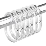 Amazer Plastic Shower Curtain Rings, Hooks, 24 Standard, Clear New. Price: $15.99.
