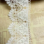 8CM Width Europe Crown Pattern Inelastic Embroidery Lace Trim,curtain Cream. Price: $20.28.