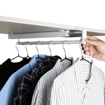 Bainong Pull Out Closet Rod White 19.25IN Telescopic Trouser Rack Shallow Cabine New. Price: $58.75.