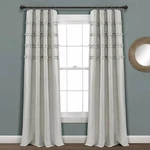 Lush Decor Vintage Stripe Yarn Dyed Cotton Window Curtain Panels Gray 40X84 2PCS New. Price: $64.95.