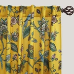 Mustard Yellow Bird Curtains,colorful Fun Boho For Living Room,retro Pre New. Price: $56.79.