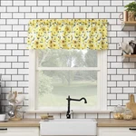 No. 918 Sunbeam Sunflower Print Semi-sheer Rod Pocket Kitchen Curtain Valance... New. Price: $17.83.