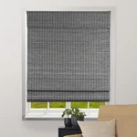 Arlo Blinds Semi-sheer Bamboo Roman 22"W X 74"H, Semi-privacy Grey-brown New. Price: $71.49.