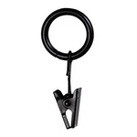 Petit Window Curtain Clip Rings, 14-PACK, Black New. Price: $20.21.