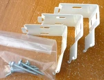 (3) Hunter Douglas Mounting Brackets For Easyrise Cellular Honeycomb Shades Open. Price: $9.85.