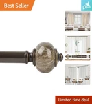 Durable Bronze Curtain Rod 66-120 Inches Perfect For Your Elegant Home New. Price: $53.19.