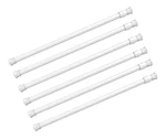 Kimwason White 6 Adj.length Spring Curtain Rods For Multi Diy Projects Open. Price: $21.99.
