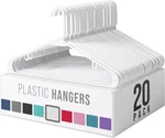 Clothes Hangers Plastic Pack - White Makes 20, New. Price: $21.77.
