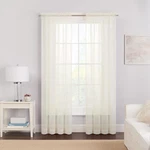 Victoria Voile Modern Sheer Rod Pocket Window Curtains For Living Room (2 Panels New. Price: $20.14.